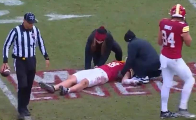 Football Player Rushed to Hospital After Collapsing on Field (Video ...